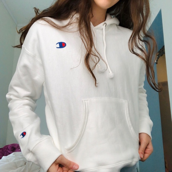 Champion Tops - NWT white champion hoodie